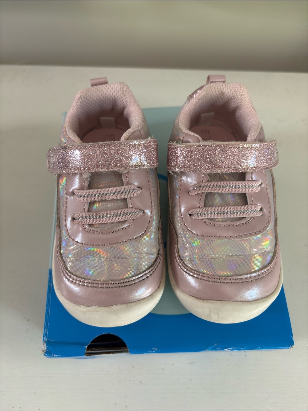 Stride rite pink sparkle glitter sneaker size 5 toddler sneakers